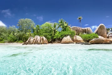 Photo sur Plexiglas Anse Source D'Agent, île de La Digue, Seychelles Anse Source d'Argent beach, La Digue island, Seyshelles