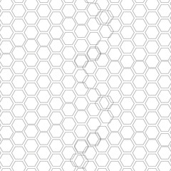 Hexagonal seamless pattern. Repeating geometric background with