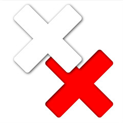 Obraz premium Icono error recortado