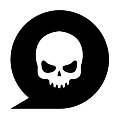 Icono simbolo calavera