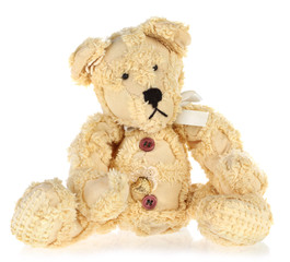 Yellow Vintage Teddy Bear