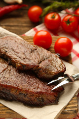 Composition with tasty roasted meat