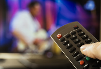 Watching Tv and Remote Control