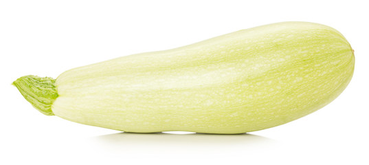 fresh zucchini isolated on a white background