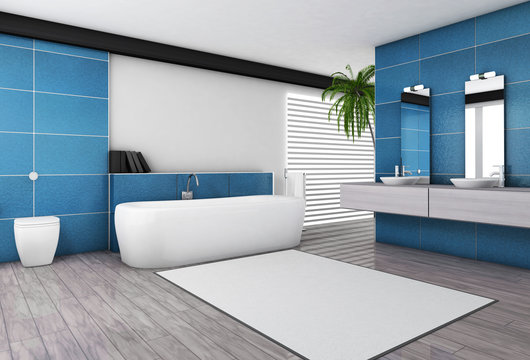 Modern Bathroom Aquamarine Interior