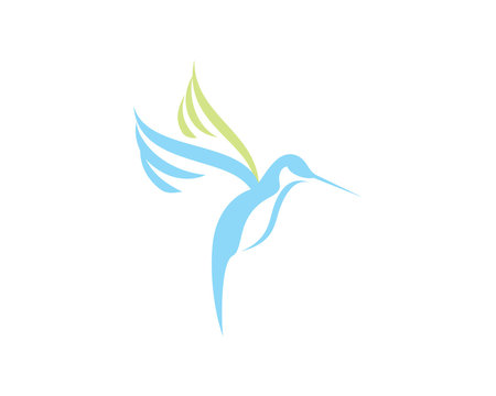 Vector Logo birds in flight 