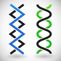 String, chain, helix concept graphics