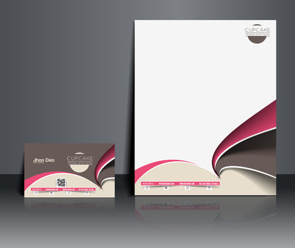 Cup Cake Shop Corporate Identity Template.