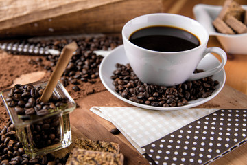 Natural coffee, home concept, natural food