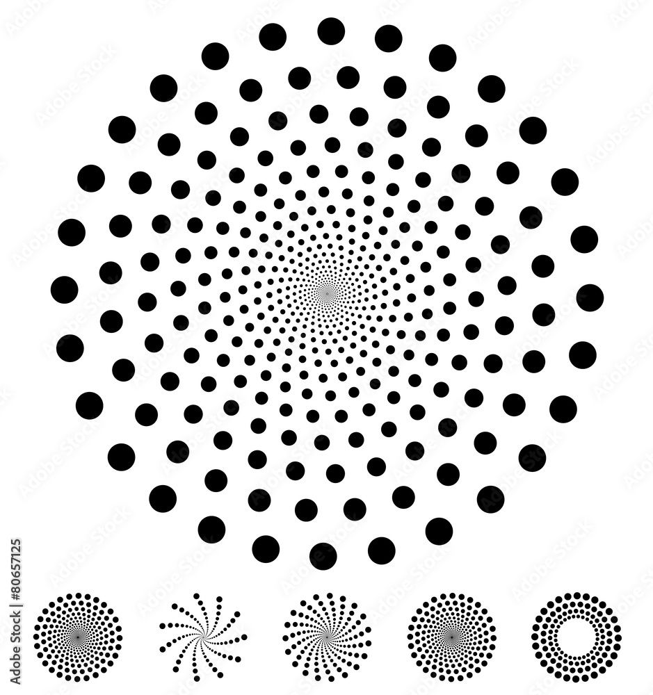 Fototapete dots pattern. vector elements made of circles. vector design ele
