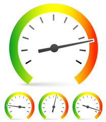 Speedometer or general gauge, dial template for measuring, compa © Pixxsa