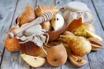 Pears and honey