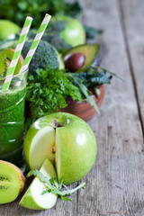 Green smoothie background