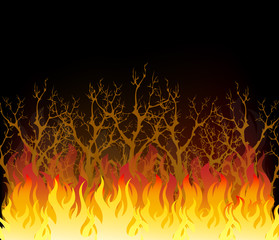 Vector Illustration of Fire Elements