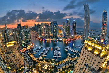 Zelfklevend Fotobehang Dubai Marina © naufalmq