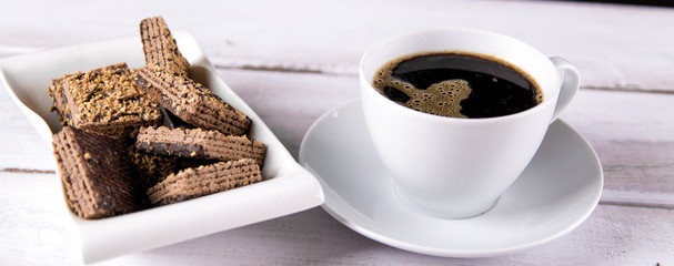 Natural traditional coffee, home ambient concept