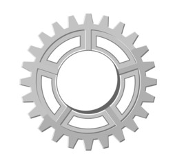 Vintage Metallic Gear Wheel