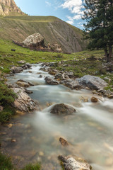 Fototapeta na wymiar mountain stream