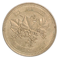 Japanese yen coin