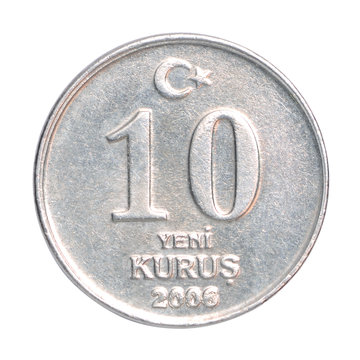 Turkish kurus coin
