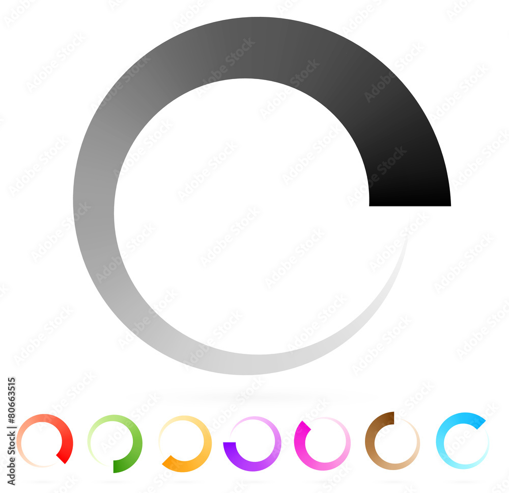 Fototapete preloader, buffer shape or progress indicator (eps10)