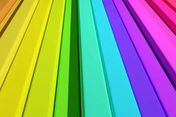 3d colored bars