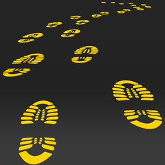 Footstep vector.