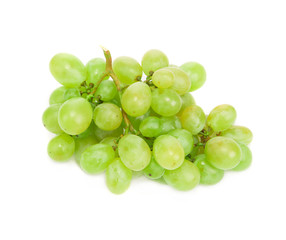 Bunch of ripe and juicy green grapes