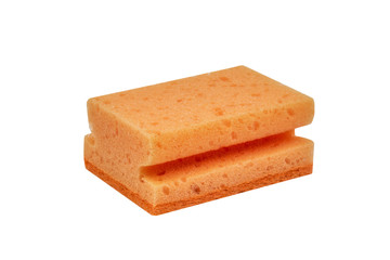 Orange scrubbing sponge