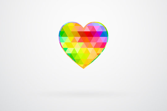 Heart Color Palette Guide Spectrum Vector