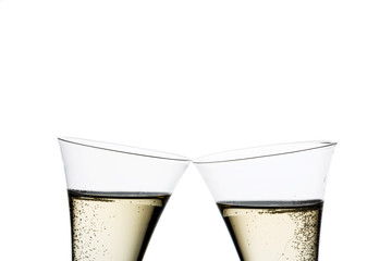 Champagner oder Sekt im Sektglas