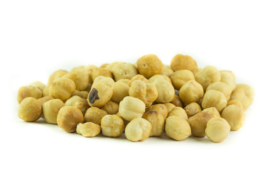 Noccioline sbucciate e tostate