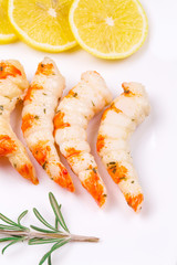 Shrimps close up.