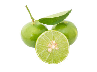 Group of Fresh lime isolated