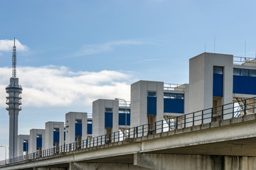 Sluice in Lelystad, Netherlands