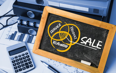 sale concept: service product and relationship