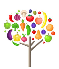 Fruits and vegetable tree