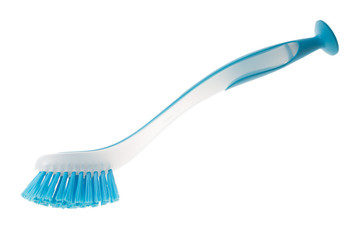Reinigungsbürste isoliert auf einem weißen Untergrund
