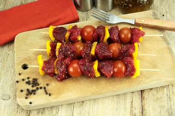 brochettes de boeuf