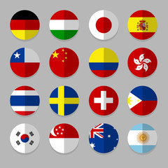 Set of Flags icon