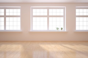 Fototapeta premium empty 3d interior