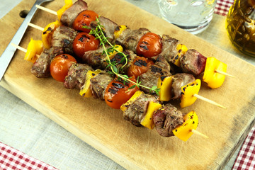 brochettes de boeuf