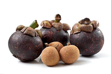 Fruits isolated on white background