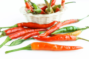 chili pepper on a white background
