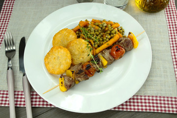 brochette de boeuf 