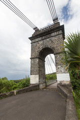 Pont suspendu de la Rivière de l'Est à la Réunion