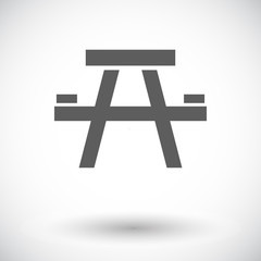 Obraz premium Camping table