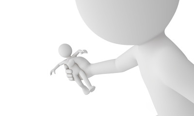 3d man get caught by giant man