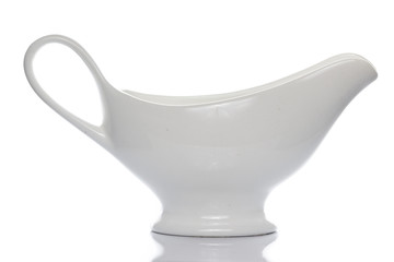 White Cream Cup in White background