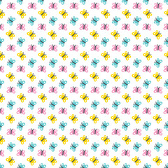 cute seamless butterfly background pattern